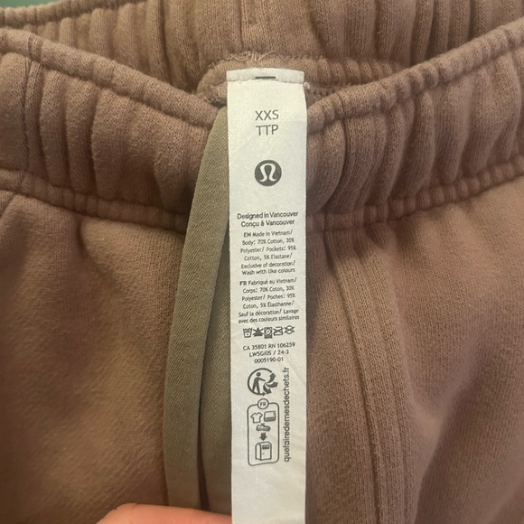 lululemon Sweat-pant Joggers Camel Brown Women’s XXSM - Picture 2 of 12